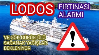 SALIDAN TİBAREN LODOS VE ILIK VE YAĞIŞLI HAVALAR BEKLENİYOR 🌧️⛈️⛈️🌀 [upl. by Oos]