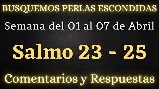 BUSQUEMOS PERLAS ESCONDIDAS ✅ SEMANA DEL 01 AL 07 DE ABRIL ♡ SALMOS 23  25 [upl. by Ob150]