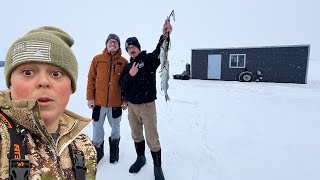 3 Days Early Ice Camping on Red Lake  Shrimp Tortellini amp Walleyes [upl. by Enelrac869]