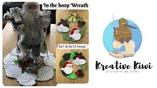 How to make Large In the hoop Wreath [upl. by Salamanca]