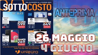 Volantino Unieuro Offerte dal 26 Maggio al 4 Giugno 2023  Anteprima volantino [upl. by Riggall]