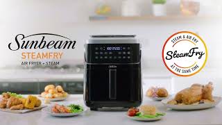 SteamFry Air Fryer  Steam  Air fry and steam simultaneously  Sunbeam [upl. by Enrica]