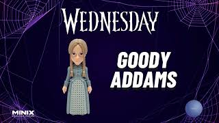 🌐 MINIX  Wednesday Merlina Goody Addams [upl. by Einegue]