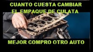 EN CUANTO SALE CAMBIAR EL EMPAQUE DE JUNTAS DE CABEZA [upl. by Annirac]