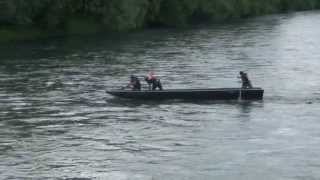 Pontoniere Ottenbach am Bootfährenwettkampf zum 125JahreJubiläum des PFVO Ottenbach 1 [upl. by Eitsyrhc]