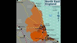 map of North East England [upl. by Jen]