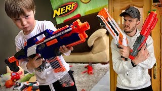 BATALHA DE NERF COM O MARCOS Mega Mastodon Rapidstrike CS18 Roughcut e Jolt [upl. by Omle]