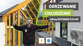 Dom 35m2 OGRZEWANIE i CHŁODZENIE klimą ROTENSO 35 kW [upl. by Branca903]