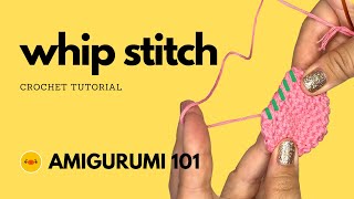 Whip Stitch Crochet Tutorial [upl. by Ordisi]