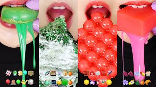 48MINUTES VERTICAL EMOJI MUKBANG ASMR FOR SLEEP OOZE TUBE CANDY HONEYCOMB EATING SOUND ASMR 💚 [upl. by Aekim]