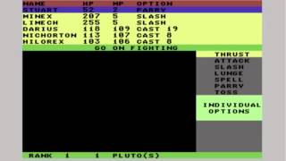 Phantasie 2 Defeating Pluto Commodore 64 [upl. by Gerrie2]