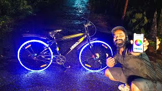 Wheel Colour Changing Cycle With Remote Control  നിറം മാറുന്ന സൈക്കിൾ വീൽ  M4 Tech [upl. by Rissa749]