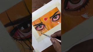 Draupadi drawing ❤️‍🔥🎨 art drawing sketch shorts krishna trending eyes emotional [upl. by Nosnev]