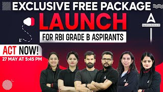 Exclusive Free Package Launch  For RBI Grade B Aspirants  Act Now [upl. by Nnire211]