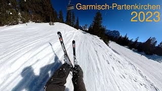 Skifahren in GarmischPartenkirchen 2023  Zugspitze  Lermoos  Bichlbach [upl. by Zeke]