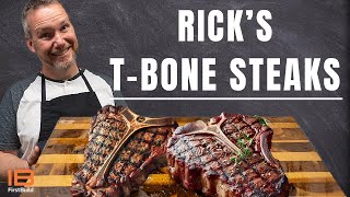 Ricks Tbone Steak Recipe  GE Profile Smart Indoor Smoker [upl. by Olegnaleahcim]