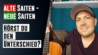 Wann Gitarrensaiten wechseln  Hörst du den Unterschied zwischen alten und neuen Saiten [upl. by Barbaresi]