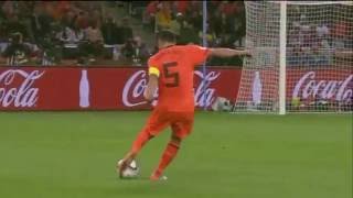 Giovanni Van Bronckhorst long shot goal vs Uruguay [upl. by Atteram391]