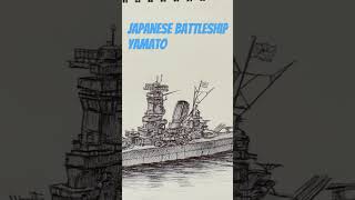 Japanese battleship Yamato Drawing [upl. by Angelina]