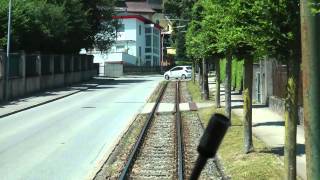 Strassenbahn Gmunden linia Franz Josef Platz  Gmunden Bahnhof ÖBB [upl. by Eelaroc358]