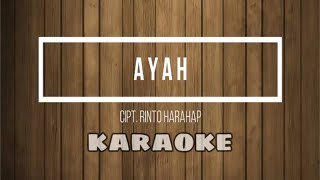 KARAOKE AYAH  RINTO HARAHAP  NADA PRIA [upl. by Tillford]