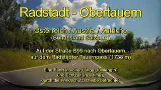 Radstadt – Obertauern 1738 m  Österreich  Austria Salzburg – Full length  Real time [upl. by Alvar]