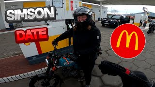 🥴SIMSONDATE mit FREUNDIN  Motovlog 52 [upl. by Jochbed648]