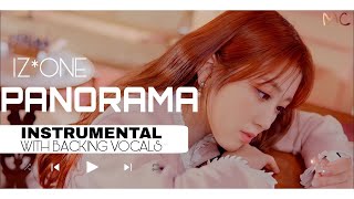 IZONE  Panorama Official Instrumental with backing vocals [upl. by Llevaj]