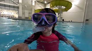 Kids Snorkel and Mask Review  Practicing Snorkeling For A Future Reef Adventure [upl. by Yahsram]