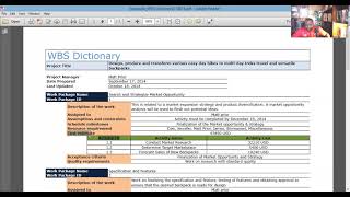 WBS Dictionary  PM Docs In a Minute [upl. by Artemed]