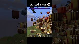 I started a war 💀💀💀 minecraft minecraftmeme foryou withervsbees [upl. by Aronow]