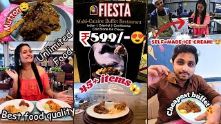 Cheapest UNLIMITED buffet 599😱 fiesta 45 items🔥 New BBQ nation branch in kolkata 🤩 best buffet😍 [upl. by Rabbi817]