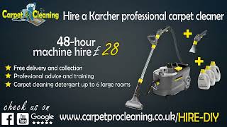 Hire a Karcher professional carpet cleaner [upl. by Annehcu]