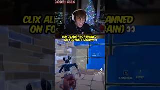 Clix Almost Got BANNED AGAIN… 😳  Shorts Fortnite Clix fypシ゚viral [upl. by Pfaff411]