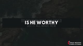 Is He Worthy  Andrew Peterson  Lyric Video [upl. by Yznil251]