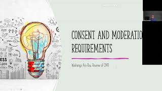 Consent and Moderation Requirements CMR review webinar 10 October 2024 [upl. by Gent]