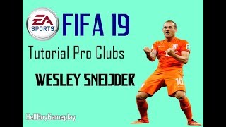 Fifa 19  Tutorial face Wesley Sneijder  AlGharafa  Pro clubs [upl. by Dolorita]