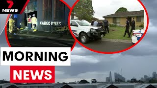 Melbourne ram raid wild Sydney storm shock investigation  7NEWS [upl. by Staford]