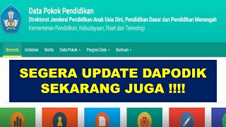 UPDATE DAPODIK 2022C  CARA INSTALL DAPODIK TERBARU 2022C [upl. by Celina]