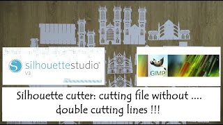 Silhouette cutter cutting file without double cutting lines  tutorial  dutchpapergirl [upl. by Franzoni]