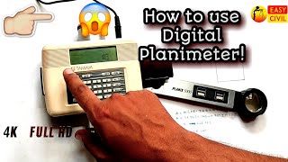 digital planimeter in surveying how to use digital planimeterTAMAYA Planix 5000 Digital planimeter [upl. by Idet]