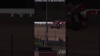 iRacing Dirt Sprint Car Wreck at Eldora Speedway [upl. by Otsenre]