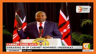 Kithure Kindiki takes oath as Cabinet Secretary for Interior and National Administration [upl. by Giarc236]