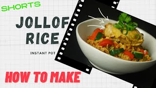 How to Make Jollof Rice In Instant Pot  Chefs Tips And Method Shorts [upl. by Oirifrop]