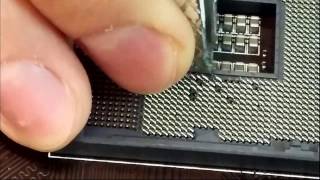 CPU Socket Pins Repair Z97G45 LGA 1150 2 [upl. by Eresed]