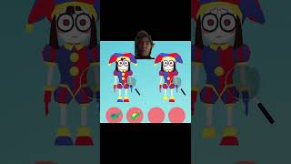 LetS Find The Different Points Between 2Pomni art drawing animation halloween minecraft funny [upl. by Baird]