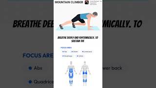 MOUNTAIN CLIMBER fitness workout fullbodyworkout execrise shoulder legs [upl. by Chapman502]