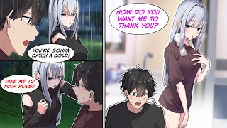 Manga Dub My cold but beautiful classmate was wet in the rain so I let her come over to shower [upl. by Aicemed]