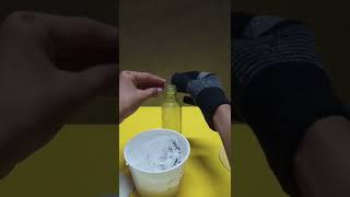 caustic soda and aluminium foil gas shorts trending experiment Causticsoda viral [upl. by Maddock]