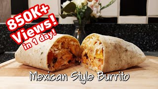 Easy Burrito Recipe  How to make Mexican Style burrito  10 minute recipe  Shorts [upl. by Vachell]